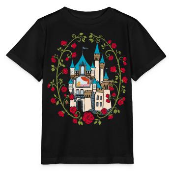 Dornröschen Schloss Märchen - Stanley/Stella Kinder T-Shirt MINI CREATOR  - Schwarz - Vorne - Mikhail (115cm)