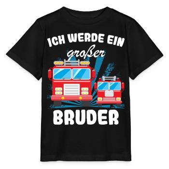 Annonce de la progéniture | Je serai un grand frère en 2027 - T-shirt bio MINI CREATOR Stanley/Stella Enfant - noir - Devant - Mikhail (115cm)