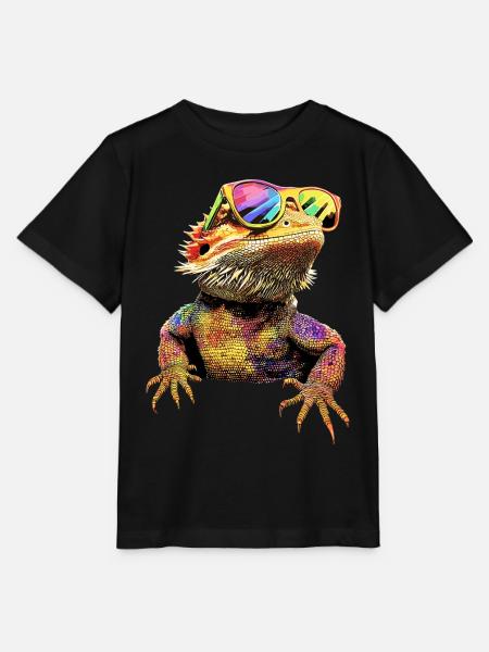 Bearded Dragon Lizard Bearded Dragon Cute Bearded Dragons - Stanley/Stella MINI CREATOR Kids’ T-Shirt - black