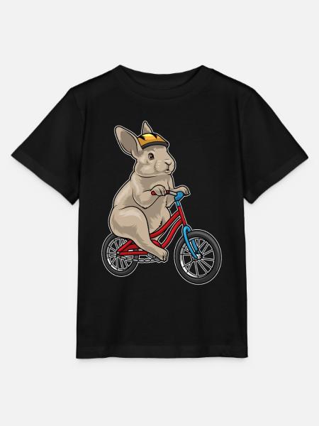 Hase Fahrrad - Stanley/Stella Kinder T-Shirt MINI CREATOR - Schwarz