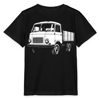 Légende de la RDA sur roues Description : - T-shirt bio MINI CREATOR Stanley/Stella Enfant - noir - Devant - Mikhail (115cm)