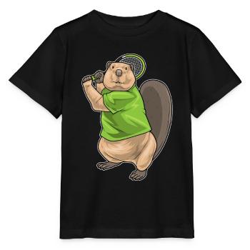Beaver Tennis Rackets - Stanley/Stella MINI CREATOR Kids’ T-Shirt - black - Front - Mikhail (115cm)