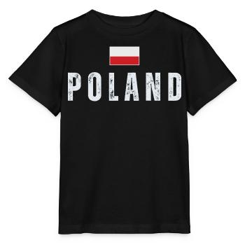Polish pride, Polish flag - Stanley/Stella MINI CREATOR Kids’ T-Shirt - black - Front - Mikhail (115cm)