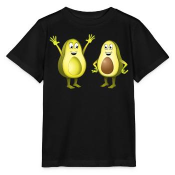 Image de deux avocats joyeux - T-shirt bio MINI CREATOR Stanley/Stella Enfant - noir - Devant - Mikhail (115cm)