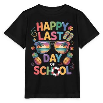 Letzter Schultag Sommerferien Spruch - Stanley/Stella Kinder T-Shirt MINI CREATOR  - Schwarz - Vorne - Mikhail (115cm)