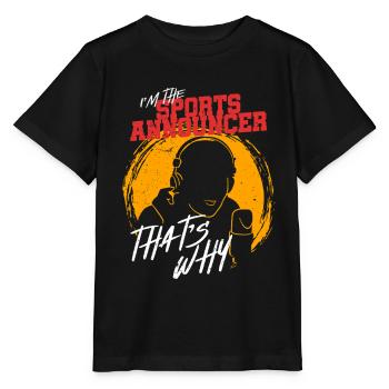 Commentator Sports Presenter - Stanley/Stella MINI CREATOR Kids’ T-Shirt - black - Front - Mikhail (115cm)