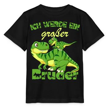 Annonce de la progéniture | Je serai un grand frère en 2027 - T-shirt bio MINI CREATOR Stanley/Stella Enfant - noir - Devant - Mikhail (115cm)