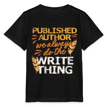 Autor Autoren - Stanley/Stella Kinder T-Shirt MINI CREATOR  - Schwarz - Vorne - Mikhail (115cm)
