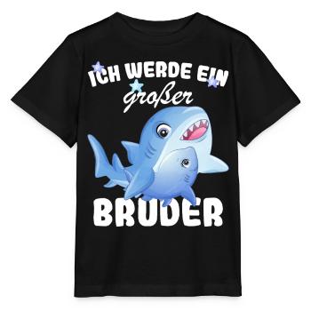Annonce de la progéniture | Je serai un grand frère en 2027 - T-shirt bio MINI CREATOR Stanley/Stella Enfant - noir - Devant - Mikhail (115cm)