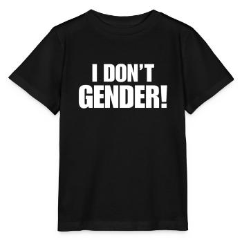 anti gendern - Stanley/Stella MINI CREATOR Kids’ T-Shirt - black - Front - Mikhail (115cm)