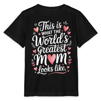 Maman disant amour maman drôle maman - T-shirt bio MINI CREATOR Stanley/Stella Enfant - noir - Devant - Mikhail (115cm)