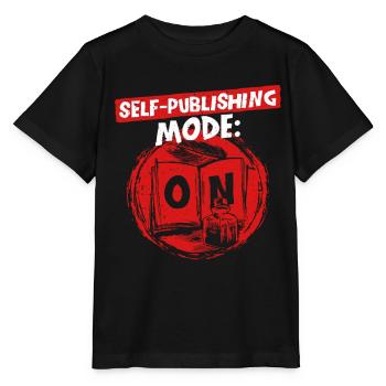 Autor Autoren Self Publishing Mode On - Stanley/Stella Kinder T-Shirt MINI CREATOR  - Schwarz - Vorne - Mikhail (115cm)
