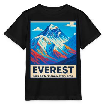 Everest – Peak Performance - Stanley/Stella MINI CREATOR Kids’ T-Shirt - black - Front - Mikhail (115cm)