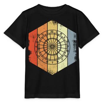 Dartboard Sketch - Stanley/Stella MINI CREATOR Kids’ T-Shirt - black - Front - Mikhail (115cm)
