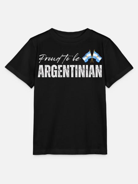 Stolzer Argentinier, ich liebe Argentinien - Stanley/Stella Kinder T-Shirt MINI CREATOR - Schwarz