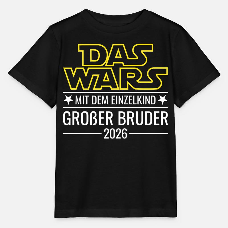 Das wars mit dem Einzelkind - Großer Bruder 2026 - Stanley/Stella Kinder T-Shirt MINI CREATOR  - Schwarz