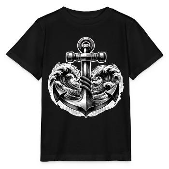 Ancre - T-shirt bio MINI CREATOR Stanley/Stella Enfant - noir - Devant - Mikhail (115cm)