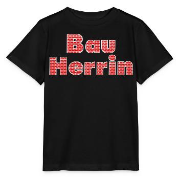Client mur de briques - T-shirt bio MINI CREATOR Stanley/Stella Enfant - noir - Devant - Mikhail (115cm)