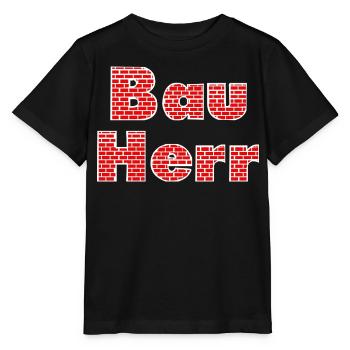 Constructeur de murs de briques - T-shirt bio MINI CREATOR Stanley/Stella Enfant - noir - Devant - Mikhail (115cm)