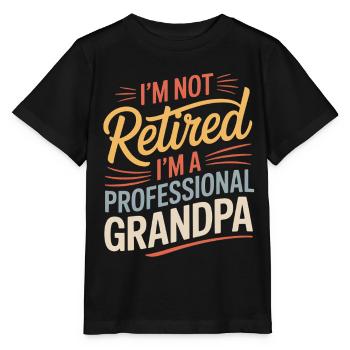 Lustiger Opa Spruch Ruhestand Großvater - Stanley/Stella Kinder T-Shirt MINI CREATOR  - Schwarz - Vorne - Mikhail (115cm)
