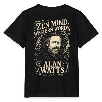Zen Mind Western Words Art - Stanley/Stella MINI CREATOR Kids’ T-Shirt - black - Front - Mikhail (115cm)