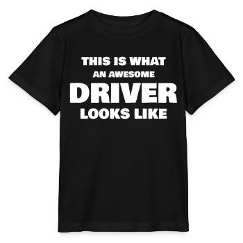This Is What An Awesome Driver Looks Like - Stanley/Stella Kinder T-Shirt MINI CREATOR  - Schwarz - Vorne - Mikhail (115cm)