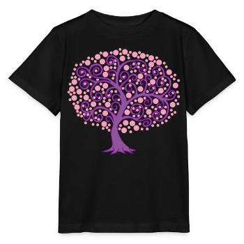 Nature in bloom - Stanley/Stella MINI CREATOR Kids’ T-Shirt - black - Front - Mikhail (115cm)