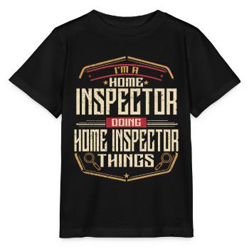 Arpenteur-géomètre en bâtiment Inspecteur en bâtiment - T-shirt bio MINI CREATOR Stanley/Stella Enfant - noir - Devant - Mikhail (115cm)