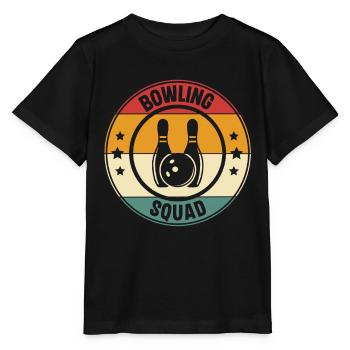 Bowling Squad - Stanley/Stella Kinder T-Shirt MINI CREATOR  - Schwarz - Vorne - Mikhail (115cm)