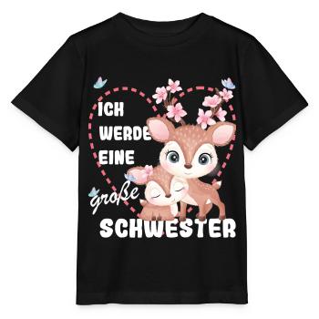 Announcing offspring I'm going to be a big sister in 2027 - Stanley/Stella MINI CREATOR Kids’ T-Shirt - black - Front - Mikhail (115cm)