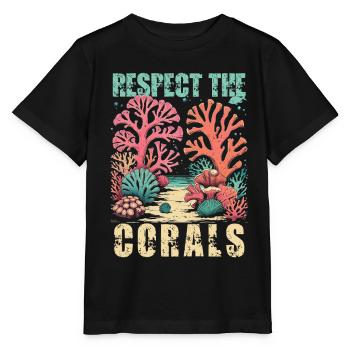 Coral Breeding Coral Breeders Respect The Corals - Stanley/Stella MINI CREATOR Kids’ T-Shirt - black - Front - Mikhail (115cm)