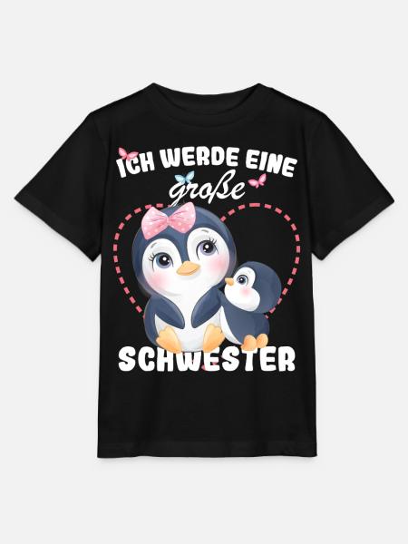 Nachwuchs Verkünden Ich Werde Große Schwester 2027 - Stanley/Stella Kinder T-Shirt MINI CREATOR  - Schwarz