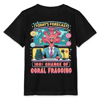 Reproduction des coraux 100 % de chance de ragage des coraux - T-shirt bio MINI CREATOR Stanley/Stella Enfant - noir - Devant - Mikhail (115cm)