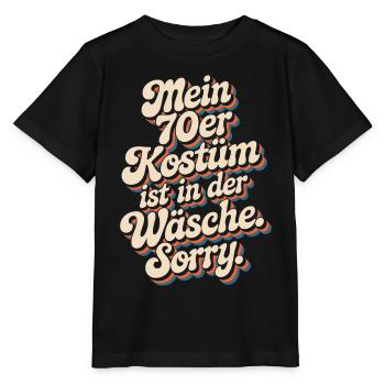 70er Jahre Kostüm Ist In Der Wäsche 70s Party 70er - Stanley/Stella Kinder T-Shirt MINI CREATOR  - Schwarz - Vorne - Mikhail (115cm)