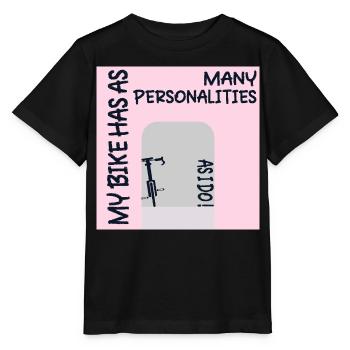 PERSONNALITÉ DE VÉLO DRÔLE CYCLISME - T-shirt bio MINI CREATOR Stanley/Stella Enfant - noir - Devant - Mikhail (115cm)