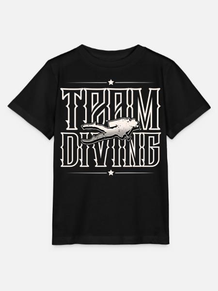 Team Diving - Stanley/Stella Kinder T-Shirt MINI CREATOR - Schwarz