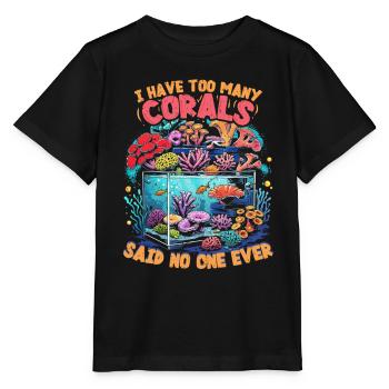 Reproduction de coraux Éleveur de coraux Trop de coraux - T-shirt bio MINI CREATOR Stanley/Stella Enfant - noir - Devant - Mikhail (115cm)