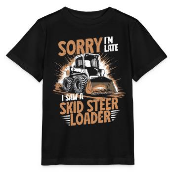 Opérateur de chargeuse compacte Chargeuse compacte - T-shirt bio MINI CREATOR Stanley/Stella Enfant - noir - Devant - Mikhail (115cm)