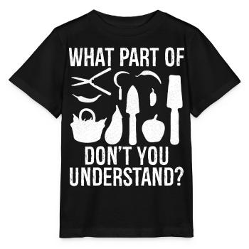 quelle partie de ne comprenez-vous pas - T-shirt bio MINI CREATOR Stanley/Stella Enfant - noir - Devant - Mikhail (115cm)
