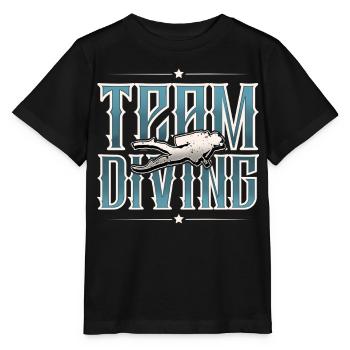 Diving Diving Team - Stanley/Stella MINI CREATOR Kids’ T-Shirt - black - Front - Mikhail (115cm)