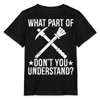 quelle partie de ne comprenez-vous pas - T-shirt bio MINI CREATOR Stanley/Stella Enfant - noir - Devant - Mikhail (115cm)