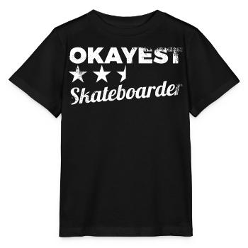 Skateur moyen - T-shirt bio MINI CREATOR Stanley/Stella Enfant - noir - Devant - Mikhail (115cm)