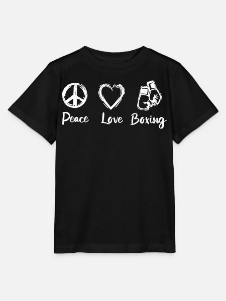 Peace Love Boxing - Stanley/Stella Kinder T-Shirt MINI CREATOR - Schwarz