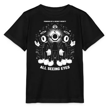 Seeing eyes - Stanley/Stella Kinder T-Shirt MINI CREATOR  - Schwarz - Vorne - Mikhail (115cm)