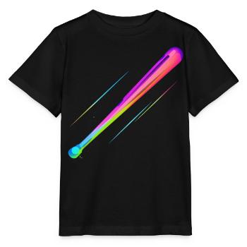 Baseballschläger Steamwave - Stanley/Stella Kinder T-Shirt MINI CREATOR  - Schwarz - Vorne - Mikhail (115cm)