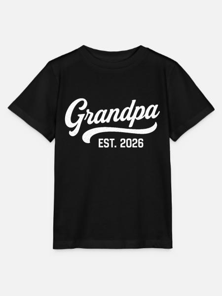 Grandpa EST. 2026 - Stanley/Stella Kinder T-Shirt MINI CREATOR  - Schwarz