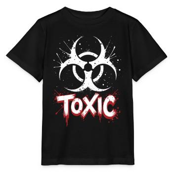 Biohazard Symbol Toxic Grunge Style - Stanley/Stella MINI CREATOR Kids’ T-Shirt - black - Front - Mikhail (115cm)