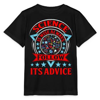 Scientific Life Motto Design - Stanley/Stella MINI CREATOR Kids’ T-Shirt - black - Front - Mikhail (115cm)