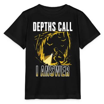 Höhlenforschung Spelunking Depths Call - Stanley/Stella MINI CREATOR Kids’ T-Shirt - black - Front - Mikhail (115cm)