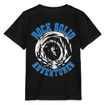 Spéléologie Spéléologie Aventure solide comme le roc - T-shirt bio MINI CREATOR Stanley/Stella Enfant - noir - Devant - Mikhail (115cm)